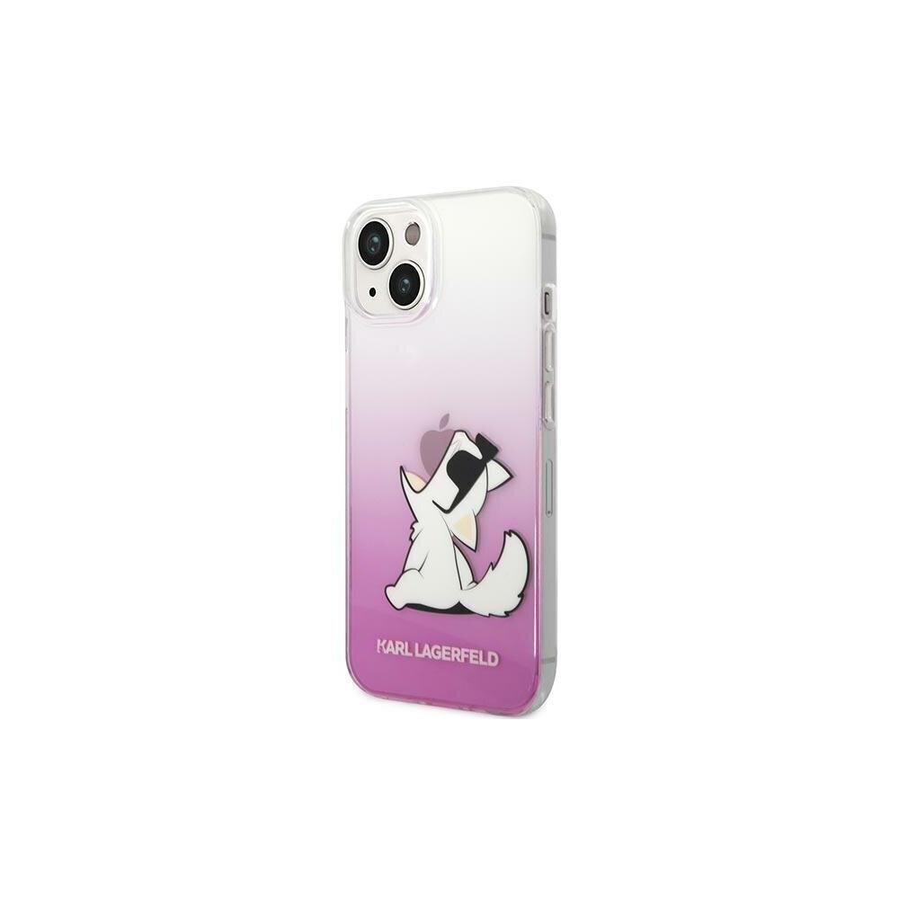 Karl Lagerfeld KLHCP14XCFNRCPI telefonile iPhone 14 Pro Max, roosa hind ja info | Telefonide kaitsekaaned ja -ümbrised | hansapost.ee