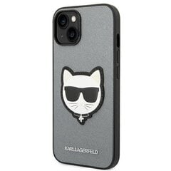 Karl Lagerfeld KLHCP14SSAPCHG iPhone 14 Saffiano Choupette Head Patch Silver hind ja info | Telefonide kaitsekaaned ja -ümbrised | hansapost.ee