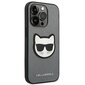 Karl Lagerfeld KLHCP14LSAPCHG iPhone 14 Pro Saffiano Choupette Head Patch Silver hind ja info | Telefonide kaitsekaaned ja -ümbrised | hansapost.ee