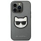 Karl Lagerfeld KLHCP14LSAPCHG iPhone 14 Pro Saffiano Choupette Head Patch Silver цена и информация | Telefonide kaitsekaaned ja -ümbrised | hansapost.ee