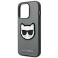 Karl Lagerfeld KLHCP14LSAPCHG iPhone 14 Pro Saffiano Choupette Head Patch Silver цена и информация | Telefonide kaitsekaaned ja -ümbrised | hansapost.ee