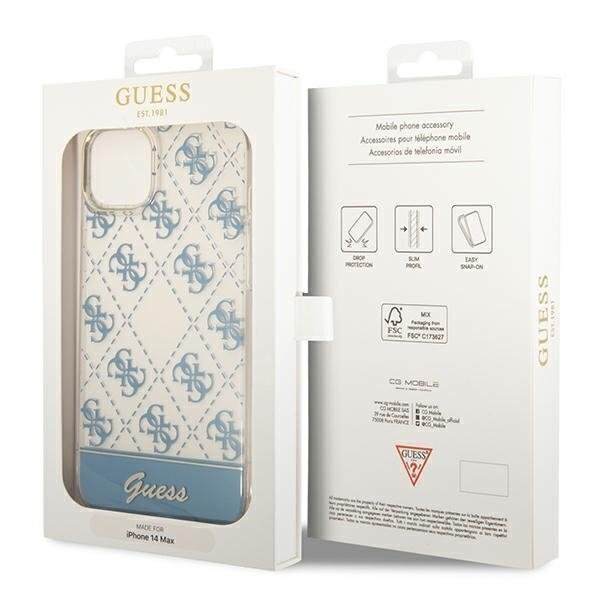 Guess GUHCP14MHG4MHB telefonile iPhone 14 Plus 6.7", sinine цена и информация | Telefonide kaitsekaaned ja -ümbrised | hansapost.ee