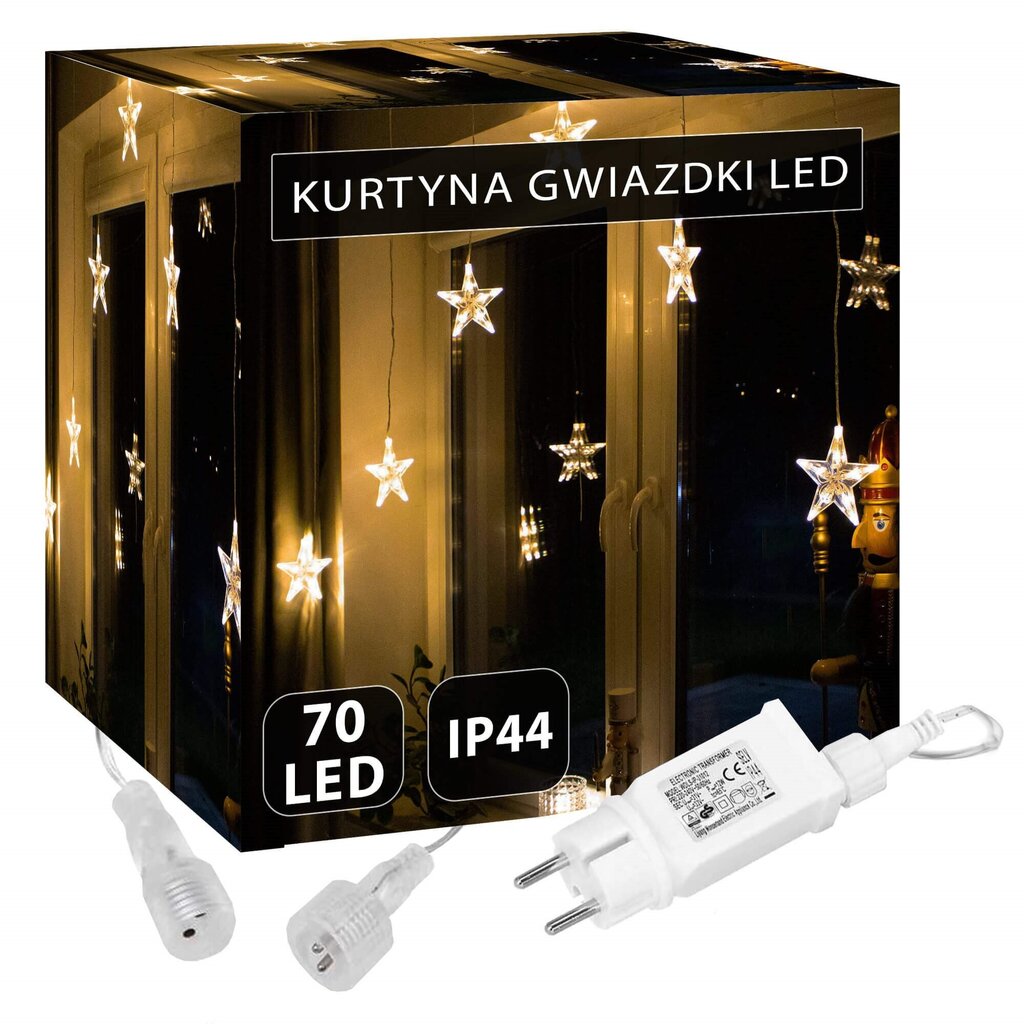 Valguskardin 70 LED -i hind ja info | Jõulutuled | hansapost.ee