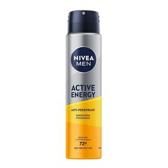 Pihustatav antiperspirant Nivea Men Active Energy, 250ml hind ja info | Deodorandid | hansapost.ee