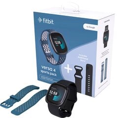 Fitbit Versa 4 Sports Pack, black/sapphire цена и информация | Смарт-часы (smartwatch) | hansapost.ee