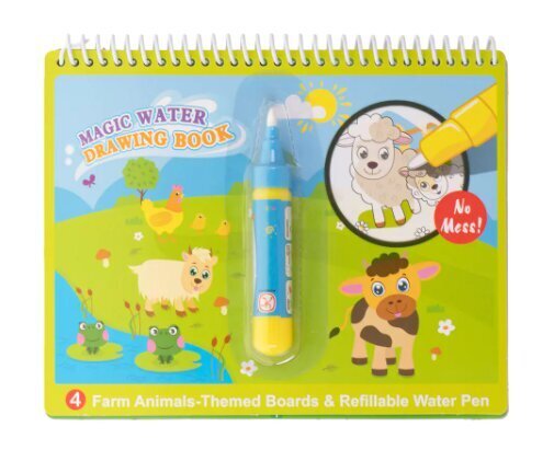 Veega värviraamat Magic Water Animals, roheline цена и информация | Kunstitarbed, voolimise tarvikud | hansapost.ee