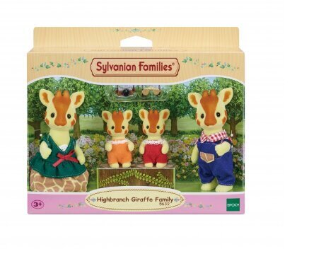 Figuuride komplekt Sylvanian Families Kaelkirjaku perekond, 4-osaline hind ja info | Mänguasjad tüdrukutele | hansapost.ee