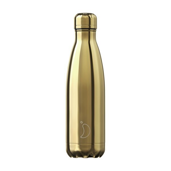 Termospudel Chilly's Bottle 500 ml, kroomitud kuldne цена и информация | Termosed ja termokruusid | hansapost.ee
