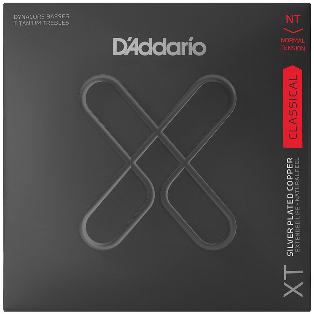 Keeled klassikalisele kitarrile D'Addario Titanium Silver Plated Cooper XTC45TT hind ja info | Muusikainstrumentide tarvikud | hansapost.ee