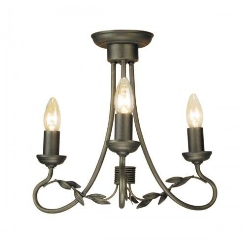 Rippvalgusti Elstead Lighting Olivia OV3-BLK-GOLD цена и информация | Rippvalgustid | hansapost.ee