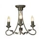 Rippvalgusti Elstead Lighting Olivia OV3-BLK-GOLD цена и информация | Rippvalgustid | hansapost.ee