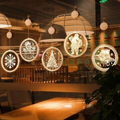 Рождественское акриловое светодиодное украшение Дед Мороз цена и информация | Декорации | hansapost.ee