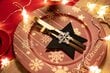 Jõuluteemaline söögiriistade komplekt „Täheke“, 4-osaline, must hind ja info | Jõulukaunistused | hansapost.ee