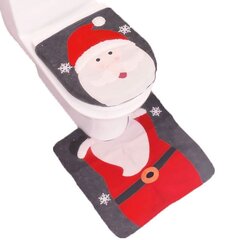 Jõuluteemaline WC-poti kaas ja matt "Jõuluvana" hind ja info | Jõulukaunistused | hansapost.ee