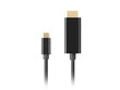 USB C - HDMI kabelis Lanberg CA-CMHD-10CU-0018-BK цена и информация | Juhtmed ja kaablid | hansapost.ee