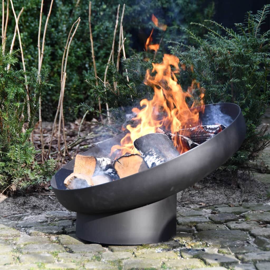 422496 Esschert Design Fire Bowl Sloping Black Steel FF402 цена и информация | Lõkkealused | hansapost.ee