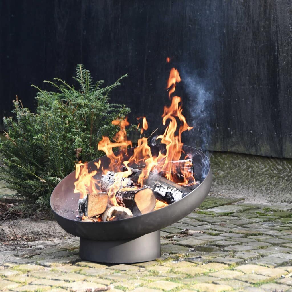 422496 Esschert Design Fire Bowl Sloping Black Steel FF402 цена и информация | Lõkkealused | hansapost.ee