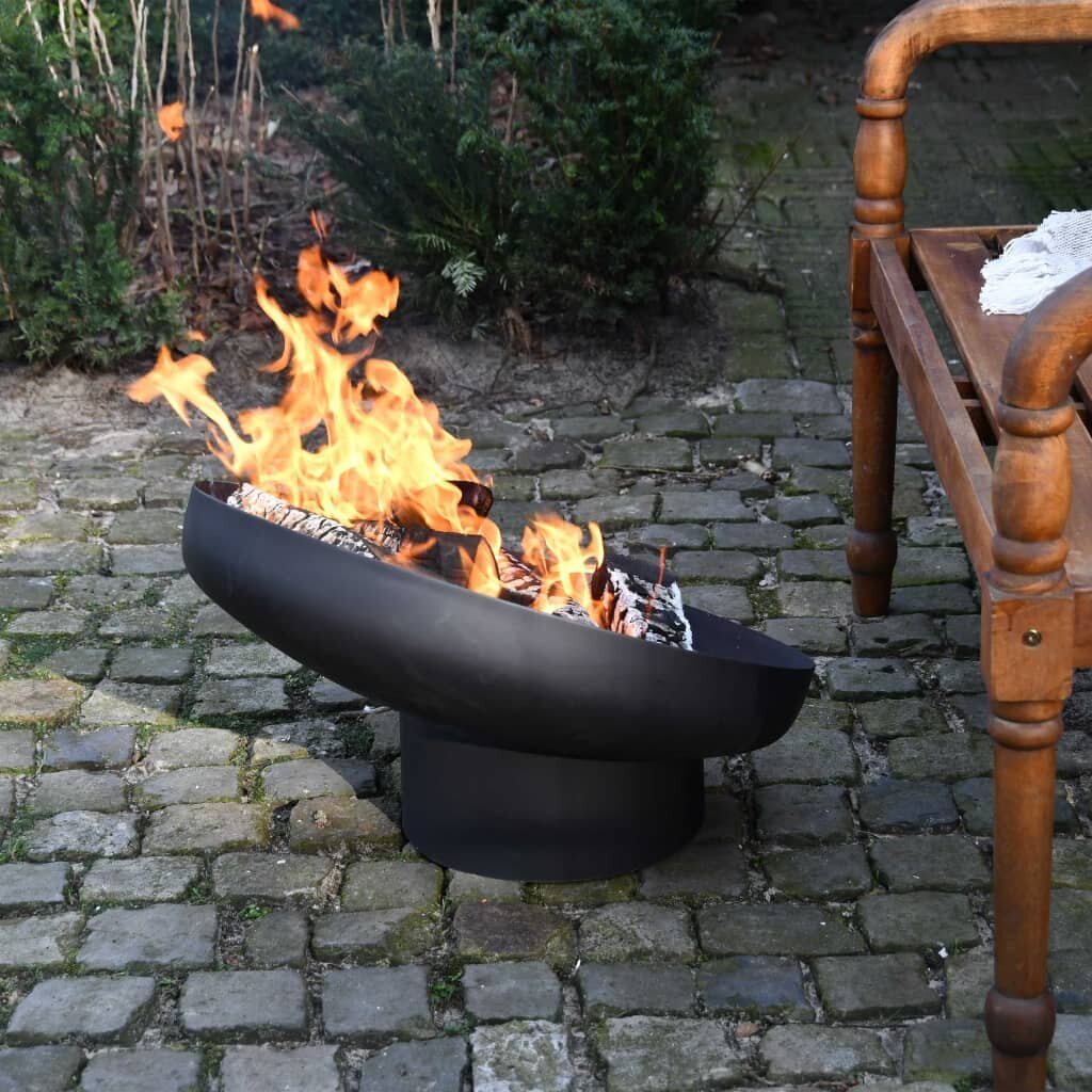 422496 Esschert Design Fire Bowl Sloping Black Steel FF402 цена и информация | Lõkkealused | hansapost.ee