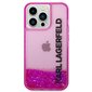 Karl Lagerfeld KLHCP14LLCKVF iPhone 14 Pro Liquid Glitter Elong Pink hind ja info | Telefonide kaitsekaaned ja -ümbrised | hansapost.ee