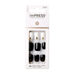 Kunstküüned imPress Nails Midnight Drive, 30 tk price and information | Maniküüri ja pediküüri tarvikud | hansapost.ee