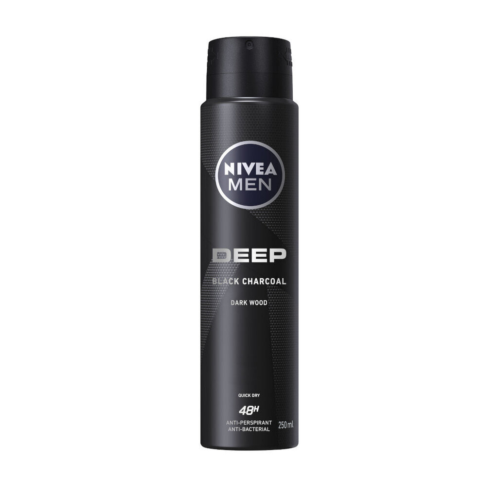 Pihustatav antiperspirant Nivea Men Deep 48H, 250ml hind ja info | Deodorandid | hansapost.ee