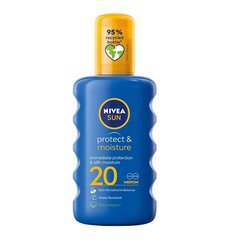 Niisutav päikesekaitsekreem Nivea Sun Protect and Moisture SPF20, 200ml hind ja info | Päikesekaitse ja päevitusjärgsed kreemid | hansapost.ee