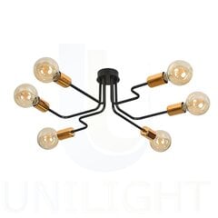 Emibig потолочный светильник Harmony 6 Black-Copper цена и информация | Потолочные светильники | hansapost.ee