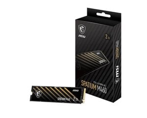 MSI Spatium M460 2TB PCIe 4.0 NVMe M.2 2280 (4900/4400 MB/s) 3D NAND hind ja info | Sisemised kõvakettad | hansapost.ee