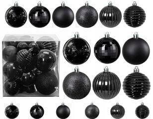 Kuuseehted Black, 36 tk. цена и информация | Ёлочные игрушки | hansapost.ee