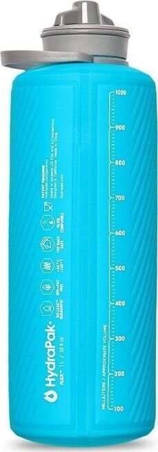 Kokkupandav joogipudel HydraPak Flux, 1000 ml, sinine цена и информация | Joogipudelid | hansapost.ee