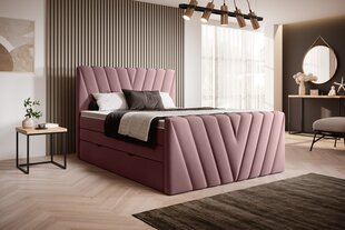 Кровать NORE Candice Velvetmat 24, 160x200 см, розовый цвет цена и информация | Кровати | hansapost.ee