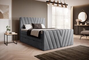 Кровать NORE Candice Sola 06, 160x200 см, серого цвета цена и информация | Кровати | hansapost.ee