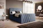 Кровать NORE Candice Poco 40, 160x200 см, синего цвета