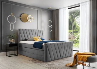 Кровать NORE Candice Nube 04, 160x200 см, серый цвет цена и информация | Кровати | hansapost.ee