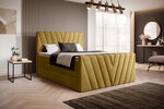 Кровать NORE Candice Loco 45, 160x200 см, желтый цвет