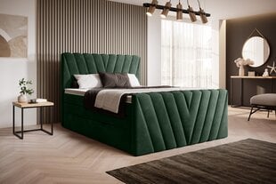 Кровать NORE Candice Loco 35, 160x200 см, зеленый цвет цена и информация | Кровати | hansapost.ee