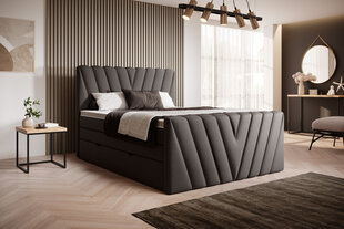 Кровать NORE Candice Flores 22, 160х200 см, коричневый цвет цена и информация | Кровати | hansapost.ee