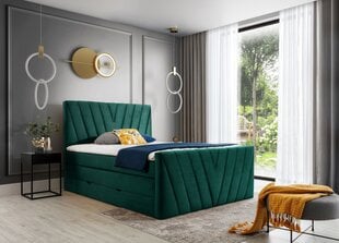 Кровать NORE Nube 35, 140x200 см, зеленый цвет цена и информация | Кровати | hansapost.ee
