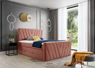 Кровать NORE Candice Nube 24, 140x200 см, розовый цвет цена и информация | Кровати | hansapost.ee