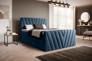 Кровать NORE Candice Lukso 40, 140x200 см, синий цвет цена и информация | Кровати | hansapost.ee