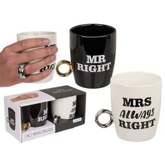 Kohvitassid ‘Mr Right’ & ‘Mrs Always Right’ hind ja info | Muud kingiideed | hansapost.ee
