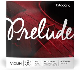 Струна для скрипки A D'Addario Prelude J812 3/4M цена и информация | Принадлежности для музыкальных инструментов | hansapost.ee