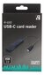 Kaardilugeja Deltaco UCR-154, USB-C, SD, Micro SD, M2 hind ja info | USB adapterid ja jagajad | hansapost.ee