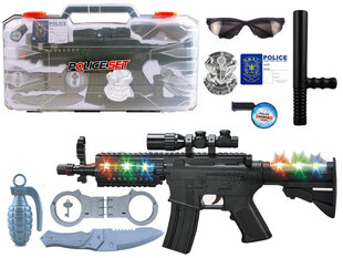 Politseiniku komplekt kohvris koos efektidega relvaga цена и информация | Игрушки для мальчиков | hansapost.ee