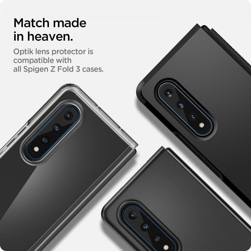 Spigen Optik kaamerakaitse Galaxy Fold 3 hind ja info | Ekraani kaitseklaasid ja kaitsekiled | hansapost.ee