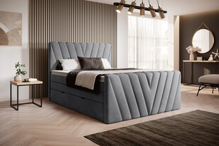 Кровать NORE Candice Sola 06, 140x200 см, серый цвет цена и информация | Кровати | hansapost.ee