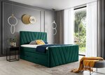Кровать NORE Candice Nube 35, 160x200 см, зеленый цвет