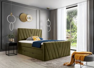 Кровать NORE Candice Nube 33, 180x200 см, зеленая цена и информация | Кровати | hansapost.ee