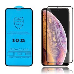 LCD kaitsev karastatud klaas 10D Full Glue Apple iPhone X/XS/11 Pro, kumer, must цена и информация | Защитные пленки для телефонов | hansapost.ee