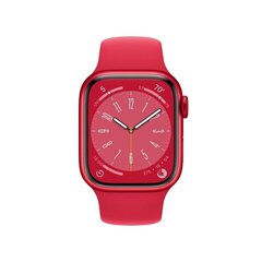 Apple Watch Series 8 GPS + Cellular 41mm (PRODUCT)RED Aluminium Case ,(PRODUCT)RED Sport Band - MNJ23UL/A hind ja info | Nutikellad, laste nutikellad | hansapost.ee